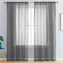 Luxton Sheer Rod Pocket Curtains (Set of 2)